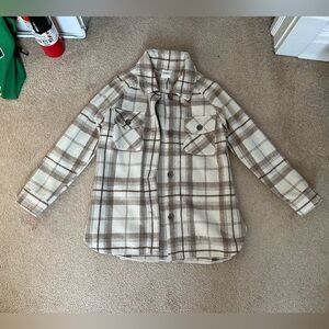 NWOT Plaid Shirt Jacket